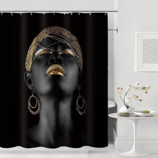 douchegordijn American Girl Shower Curtain Bathroom Waterproof Shower Curtains Hanging Bathroom Curtains For Home Decoration