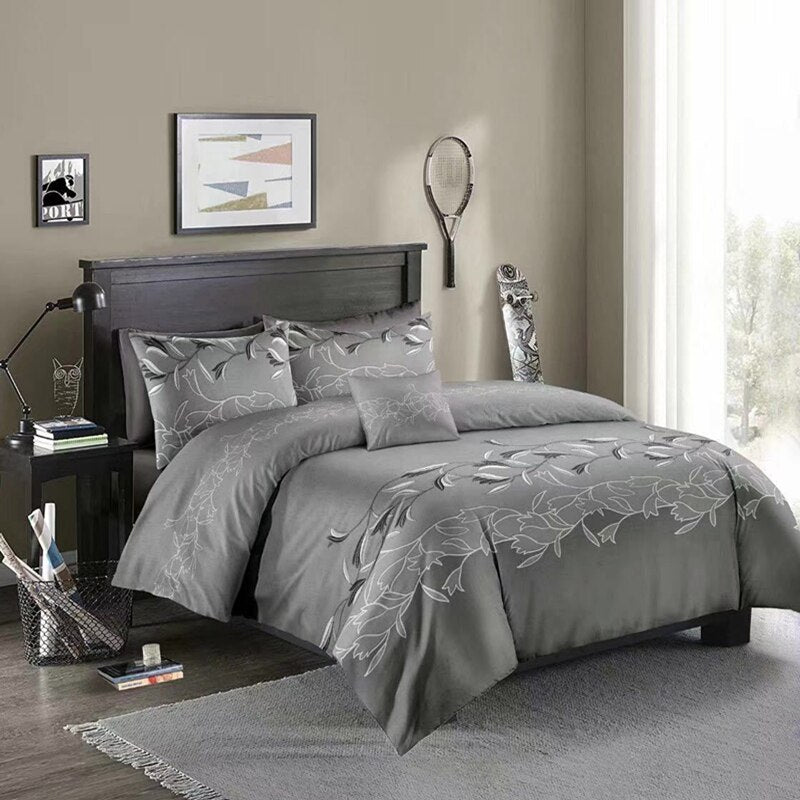 Jane Spinning Luxury Duvet Cover Sets Queen King Comforter Bedding Sets Grey Bedding Cover WW08#