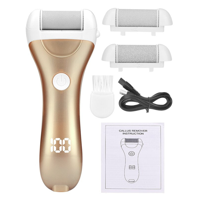 Waterproof USB Rechargeable Electric Pedicure Tools Foot Care Machine Callus Remover Dead Skin Remover Foot File Heel Cleaner