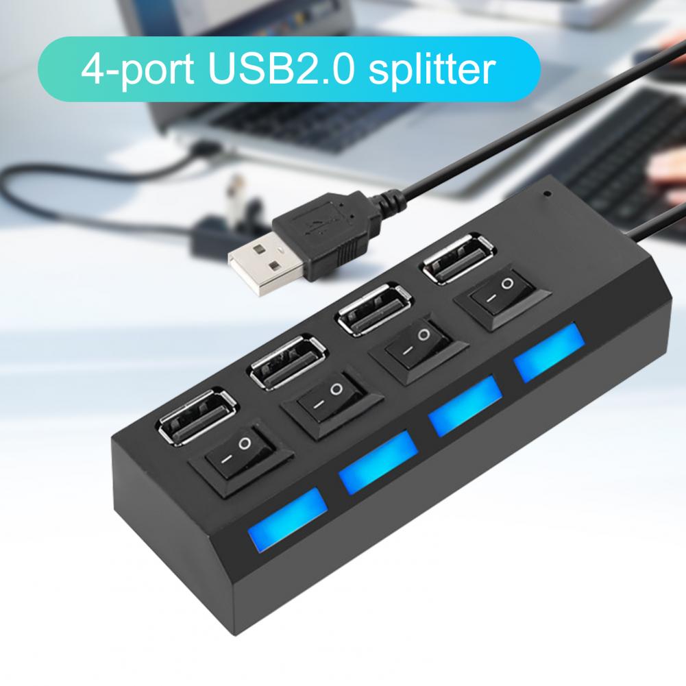 USB HUB 3.0 HUB USB Splitter Multi USB 3.0 2.0 HUB USB3 4 Port Multiport Hab PC Accessories with Power Adapter for Computer