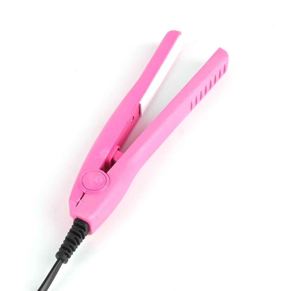 Professional Mini hair straightener Iron Pink Ceramic Electronic Hairs Straightening styling tools Home Use Big Sale