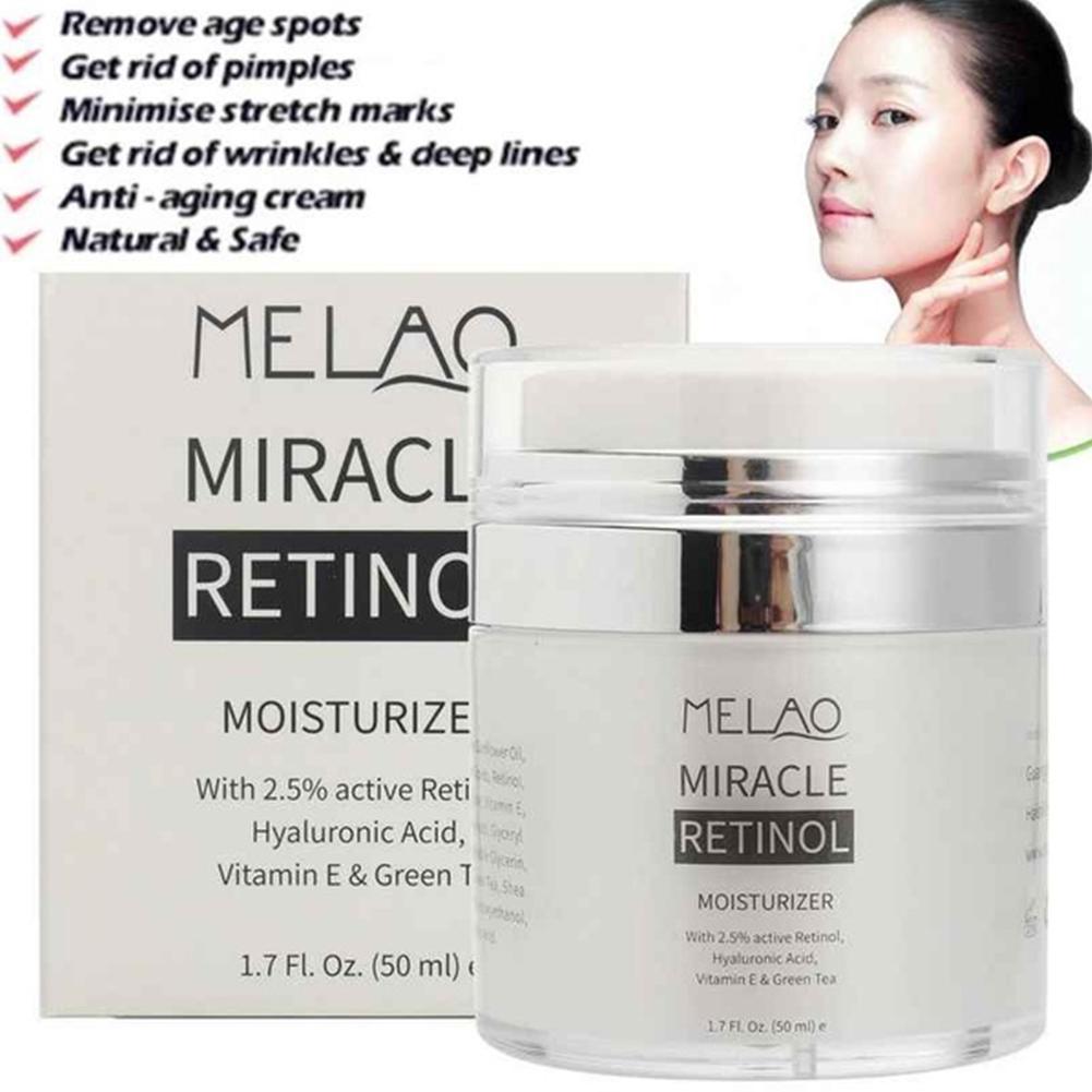 2021 New 50g Day Night Cream Hyaluronic Acid Reduces Wrinkles Fine Lines Face Cream Moisturizer Cream Retinol Cream Products