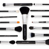 Jessup Pro 15pcs Makeup Brushes Set Black/Silver Cosmetic Make up Powder Foundation Eyeshadow Eyeliner Lip Brush Tool beauty