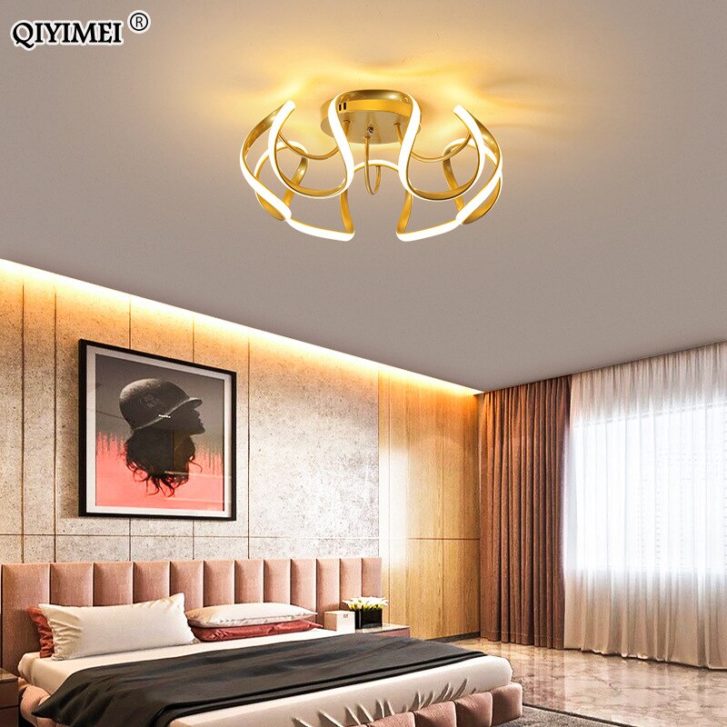 Bedroom Lamps Modern LED Chandeliers Indoor Lighting Living Study Room HOME Decoration Dimmer Parlor Foyer Luminaria Luster