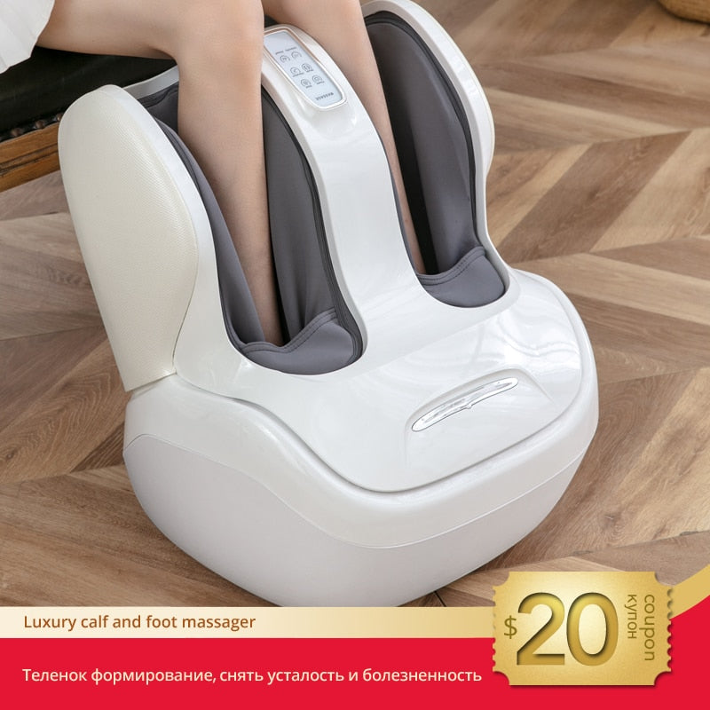 MARESE Electric Calf and Foot Massage Machine Vibration Shiatsu Air Compression Heat Rolling Kneading Leg Beauty Massager K16