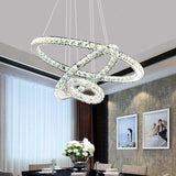 Modern LED Chandelier Crystal Ring Chandeliers Indoor Lighting Lustre Loft Light For Living Room Bedroom Kitchen Fixture Lights