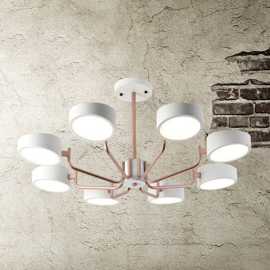 Nordic style bedroom dining room lamp minimalist creative personality home living room chandelier