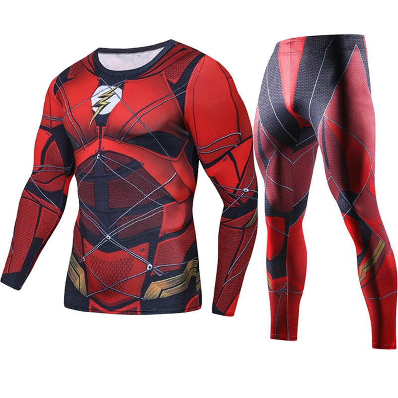 Compression Men's Sport Suits Quick Dry Running sets High Quality Clothes Joggers Training Gym Fitness Tracksuits MMA Rashguard