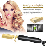 Multifunctional Electric Hair Comb Hair Straightener Hair Curler Comb Straightening Brush Hot Heating Comb Hair Straight Styler