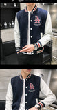 Supzoom New Arrival Letter Rib Sleeve Cotton Embroidery Logo Single Breasted Casual Bomber Baseball Jacket Loose Cardigan Coat