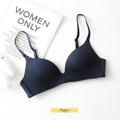 Seamless Bras for Women Push Up Bra No Wire Brassiere A B Cup Underwear Sexy Bra Three Quarters 3/4 Cup Lingerie Thin Soft Sexy