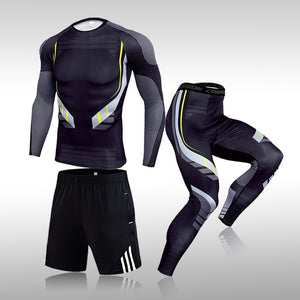 Gym Men's Running Fitness Sportswear Athletic Physical Training Clothes Sports Suits Workout Jogging Rashguard Husband