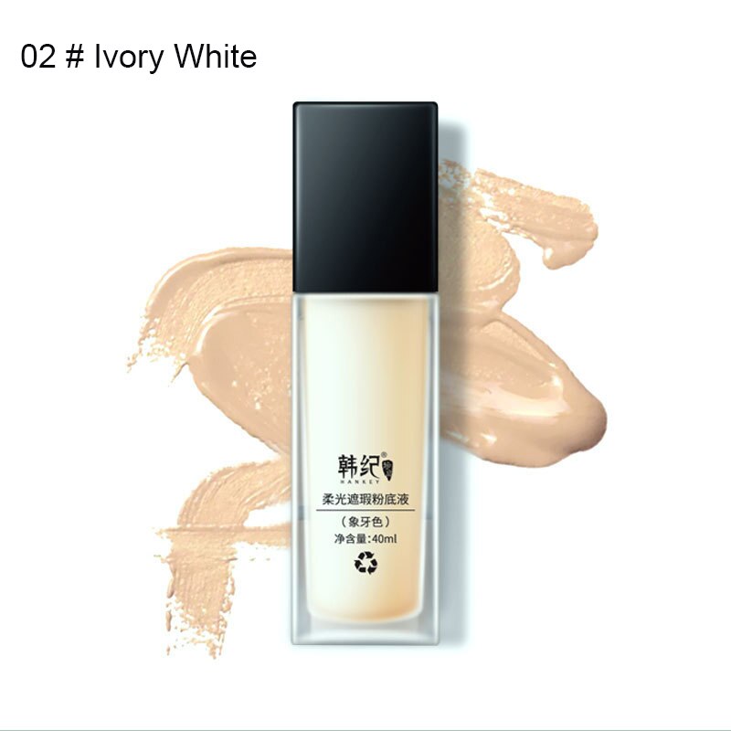 BLUETHIN Base Face Liquid Foundation Cream Full Coverage Concealer Oil-control Easy to Wear Soft Face Makeup Foundation