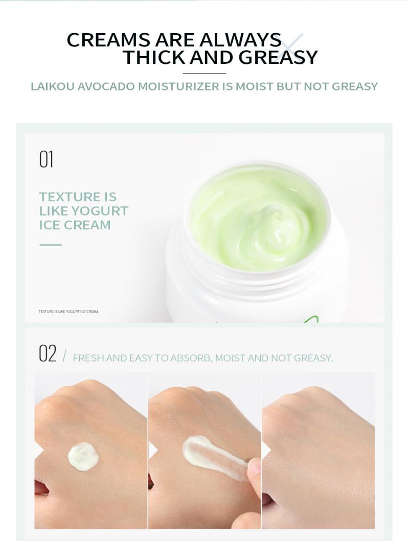 Avocado Face Cream Collagen Anti-Wrinkle Whitening Facial Cream Hyaluronic Acid Moisturizing Anti-aging Serum Skin Care TSLM1