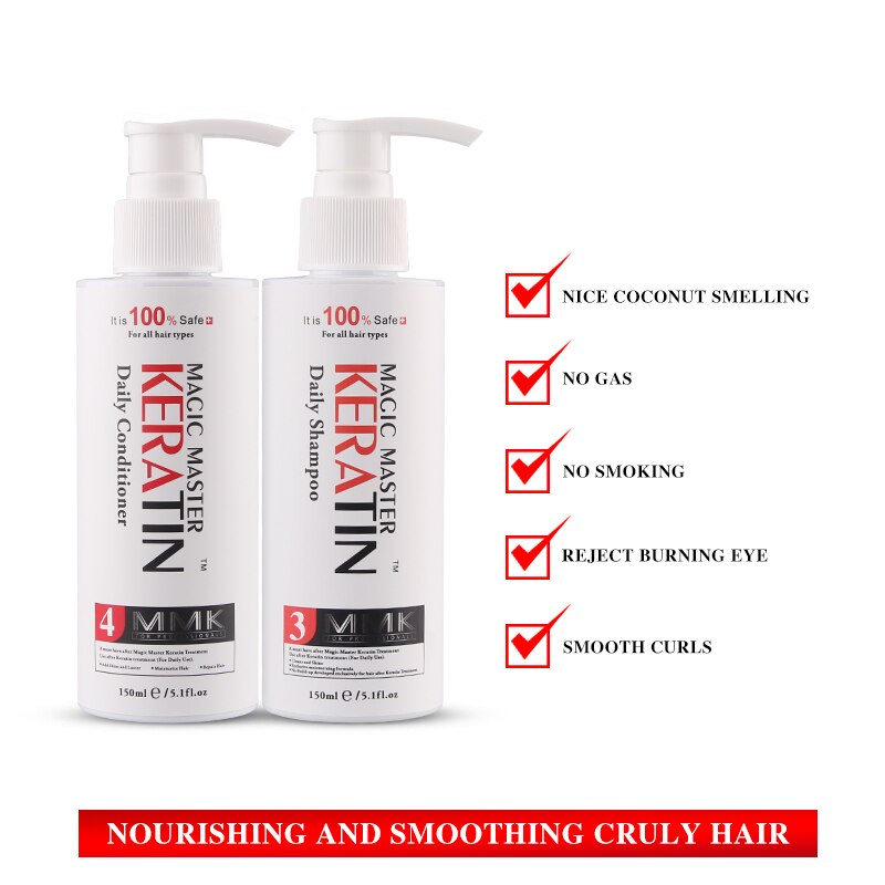 150ml mini After MMK Keratin Treatment Daily Shampoo and 150ml Conditioner Dry Damaged Hair