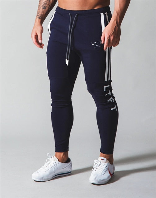 LYFT PIPING STRETCH PANTS Mens Sweatpants Running Sports Jogging Pants Men Trouser Tracksuit Gym Fitness Bodybuilding Men Pants