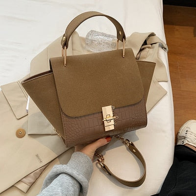 New Trapeze Handbags Women Shoulder Crossbody Bags 2021 Luxury Design Suede Casual Totes Ladies Messenger bags Female Purses