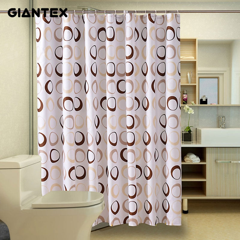 GIANTEX Circle Bathroom Curtain Waterproof Shower Curtains for Bathroom Cortina Ducha Rideau De Douche Douchegordijn U1089