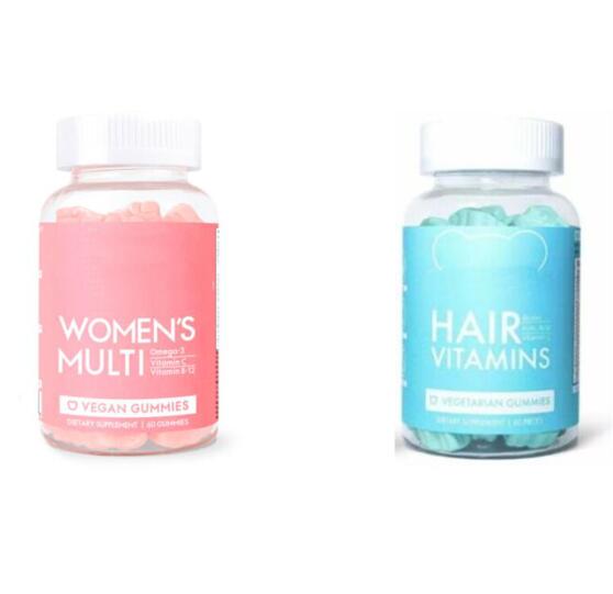 Sugar Vitamin for Hair Women's Multi Vegan Vitamin C Biotin Supplement Vegetarian Gummies For Men 60 Pieces Brand New