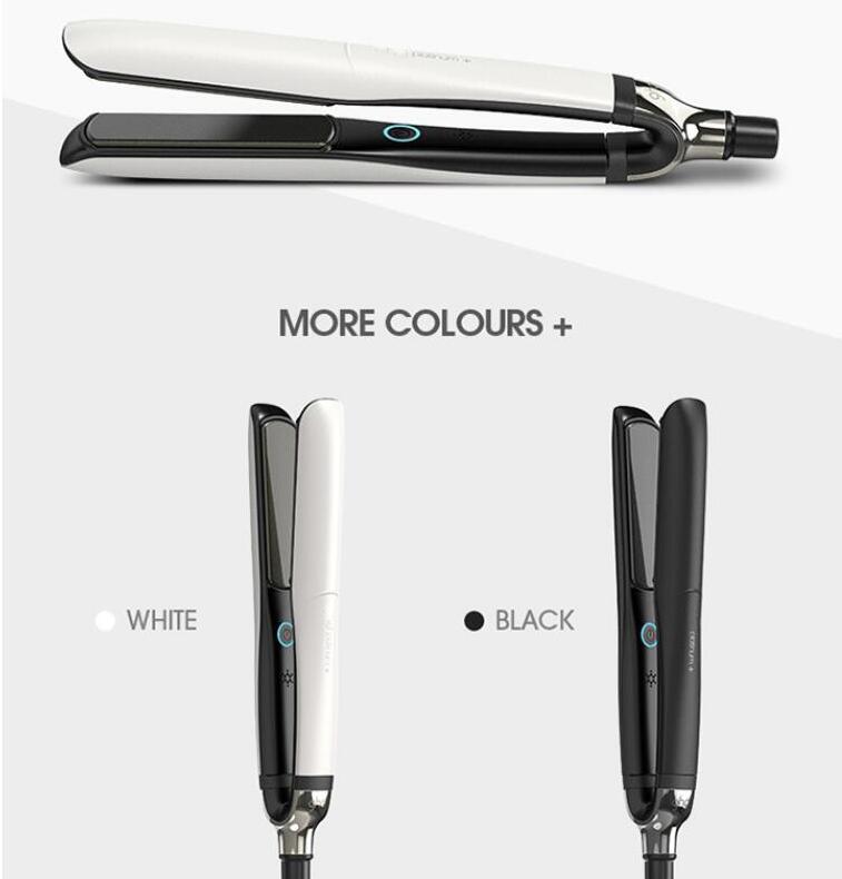 PLATINUM Plus + Hair Straighteners Professional Styler Flat Hair Iron Straightener Hair Styling tool Black/White 110V-240V