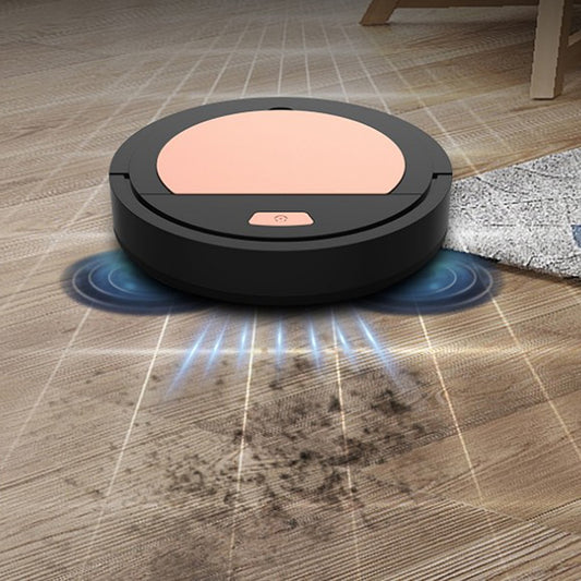 3.7V 3W Robot Vacuum Cleaner with Ultra Strong Suction for Hard Floors Carpets and Pet Hair USB Charging Quiet