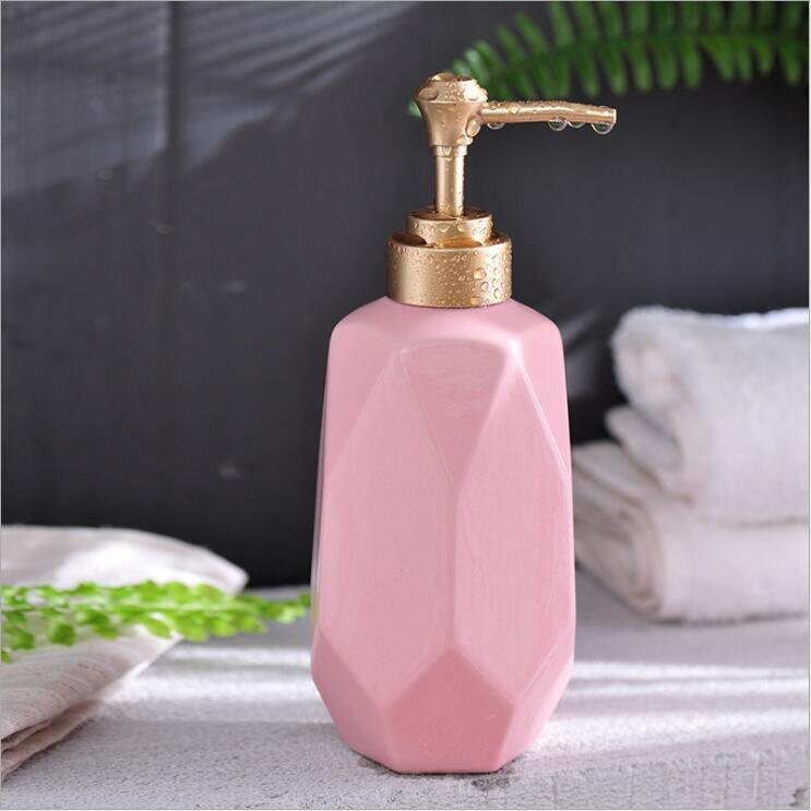 Nordic creative bathroom set ceramic toothbrush holder wash five-piece simple bathroom lotion bottle soap dish new wedding