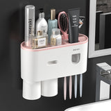 ONEUP Bathroom Accessories Sets New Toothbrush Holder Automatic Toothpaste Squeezer Wall Mount Storage Rack Bathroom Product