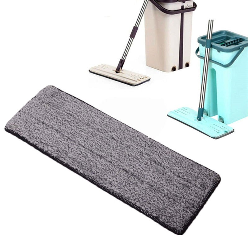 Cleaning Mops Home Floor Mop Microfiber Wet Mop Cloth Flat Squeeze Bathroom Kitchen Clean Free Hand Spin Mop for Wash Floor