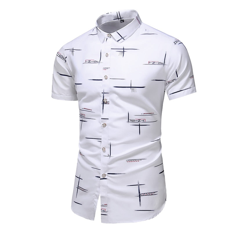 Fashion 9 Style Design Short Sleeve Casual Shirt Men's Print Beach Blouse 2022 Summer Clothing Plus Asian Size M-XXXL 4XL 5XL