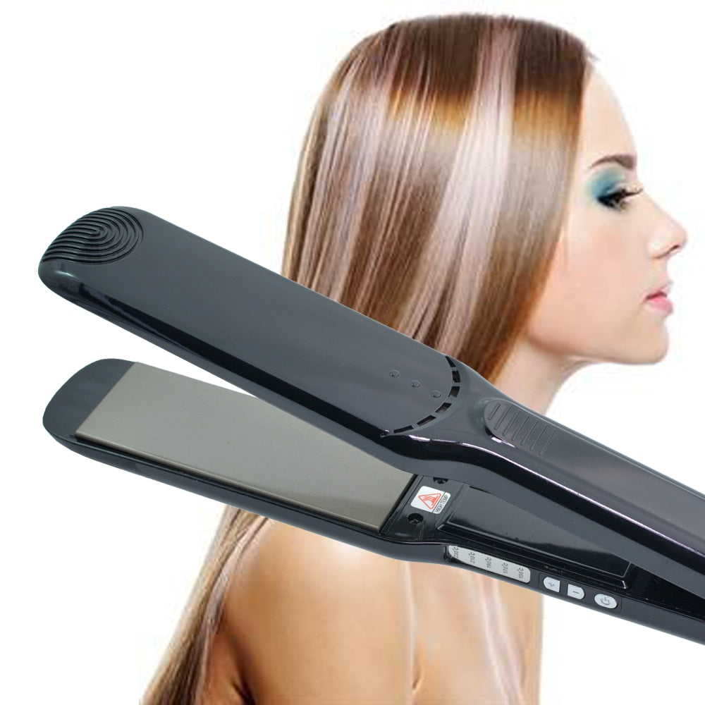 Hair Straightening Irons Fast Heat Up 230 Degree Professional Titanium Heating Plate Hair Straightener Hair Flat Iron