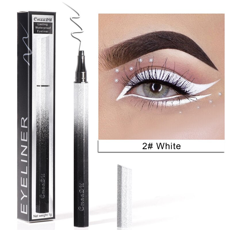 6-color matte quick dry eye liner liquid color durable waterproof non-stick matte eye makeup