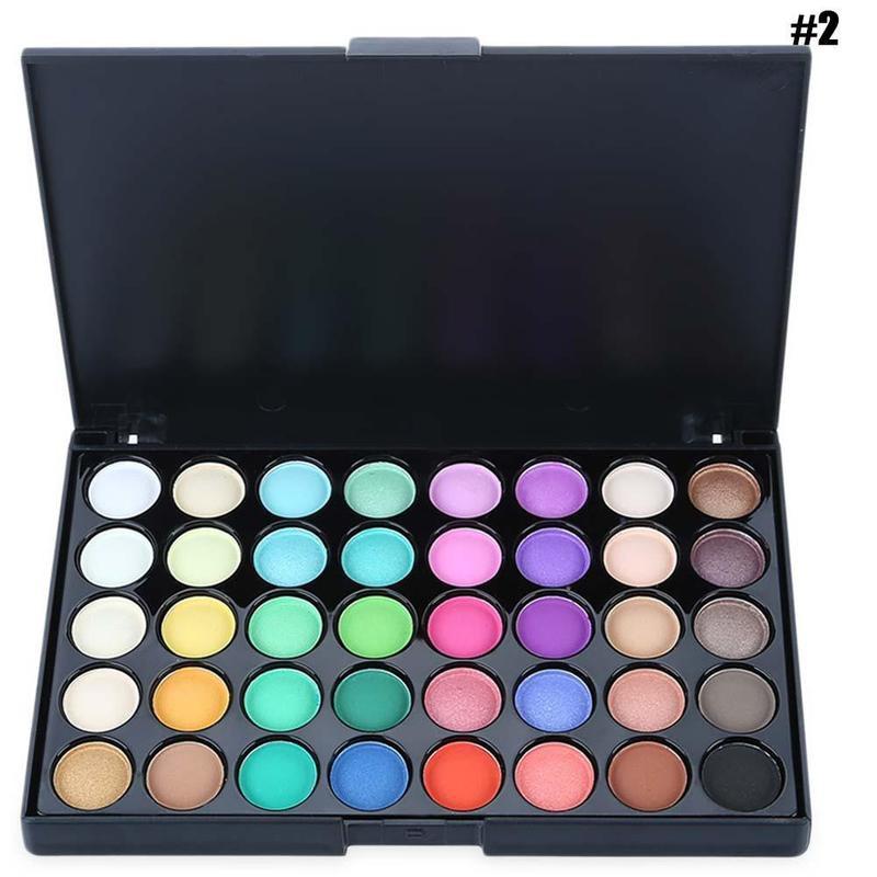 Eyeshadow Palette Holographic Shiny Matte Glitter Pigment Eye Shadow Pallete 40 Colors Metallic Diamond Makeup Palette