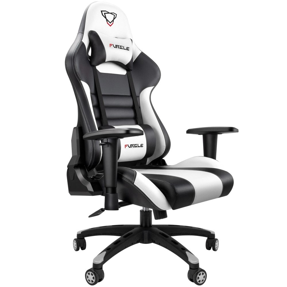 Furgle WCG game computer chair high quality adjustable office chair leather gaming chair black for office game chair furniture