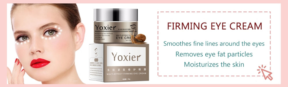 Yoxier Collagen  Eye Cream Face Cream Face Serum Anti-Aging Remove Eye Bag Lifting Firming Fine Lines Facial Skin Care Set