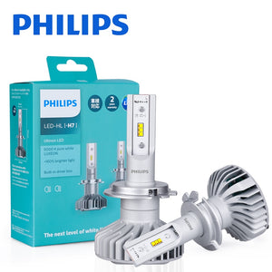 2Pcs Philips X-tremeUltinon H7 LED H1 H8 H11 H16(JP) 6000K Lampada LED Bulb Car Lights Auto Fog Lamps Headlight Mini Size LED KQ