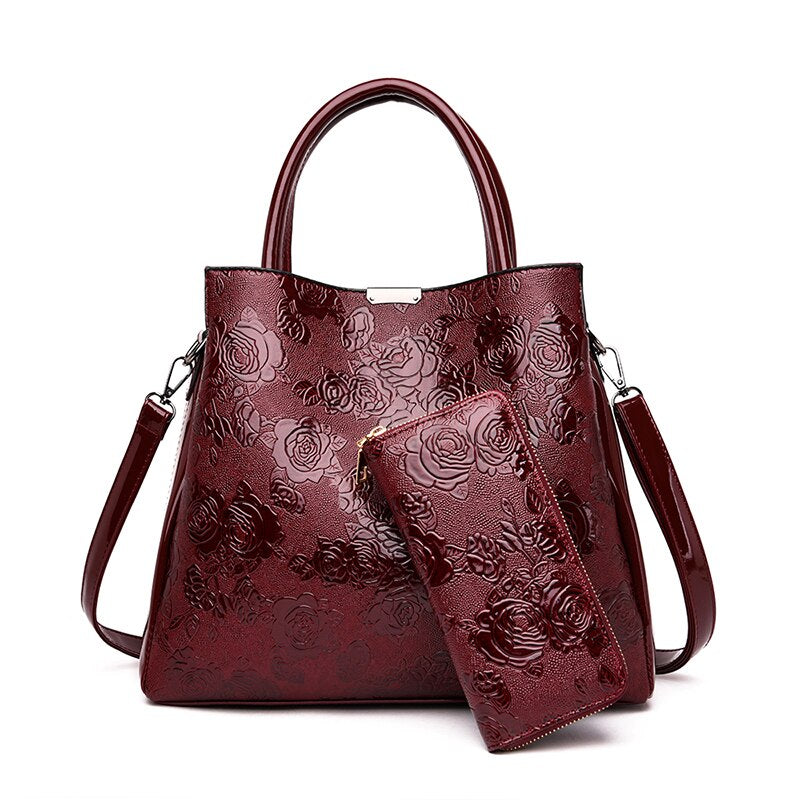 2020 New Brand Luxury Handbags Women Bags Designer Rose Print Tote Bag Fashion Crossbody bags for Women Travel Handbag