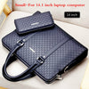 New Double Layers Leather Business Shoulder Bag Messenger Bag Laptops Handbags Travel Bags