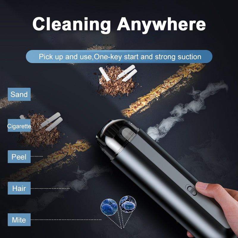 Baseus Car Vacuum Cleaner Wireless 5000Pa Handheld Mini Vaccum Cleaner For Car Home Desktop Cleaning Portable Vacuum Cleaner