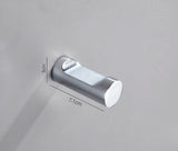 Chrome Polished Stainless Steel Single Robe Hook Wall Mounted Towel Hook Clothes Hook Bathroom Hardware