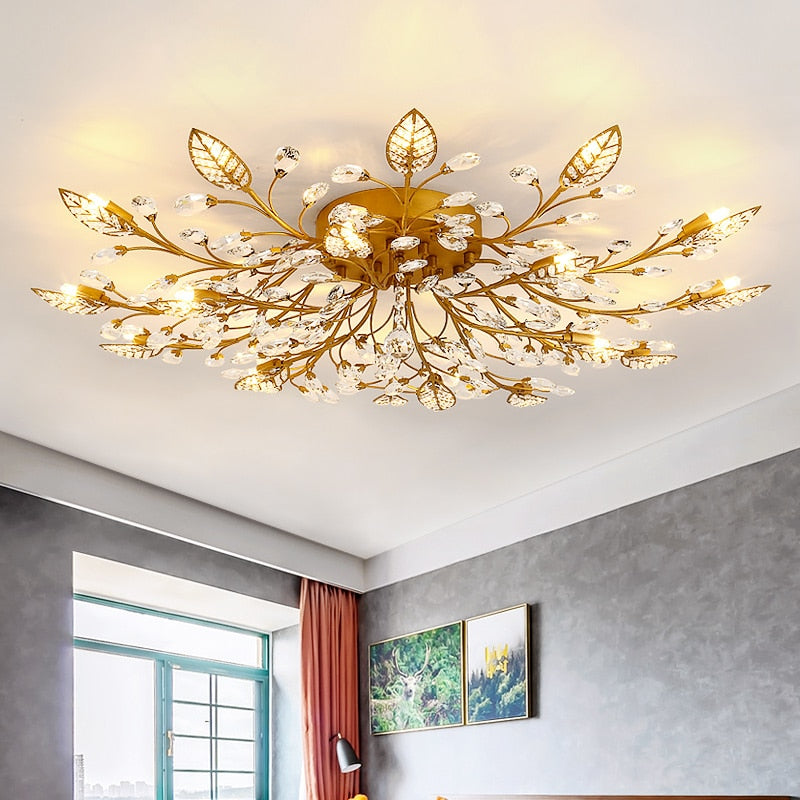 Modern LED Lusters Crystal Chandelier Indoor Lighting Ceiling Chandeliers Cristal For Living Room Bedroom Kitchen Fixture Lights