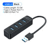 ORICO 4 Port USB 3.0 HUB With Type C Power Supply Port For PC Laptop Computer Accessories ABS USB Splitter USB3.0 OTG Adapter