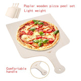 Pizza Peel Wooden Cutting Board Custom Pizza Shovel Pastry Baking Paddle Kitchen BBQ Tools