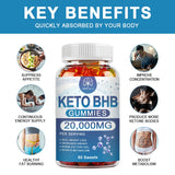 HFU 30PCS Keto Gummies Weight Loss Speed Up Natural Slimming Products Reduces Anxiety & Stress Boost Immunity Provide Energy