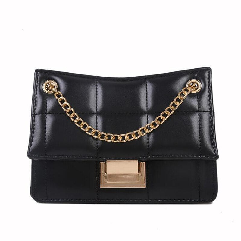 Designer Chain Strap Shoulder Bags for Women 2021 Summer Fashion Crossbody Bags PU Leather Lady Purses and Handbags