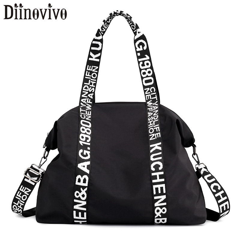 DIINOVIVO Large Capacity Women Bag Nylon Travel Bag Casual Women Handbags Totes Bag Ladies Shoulder Bag Female Bags WHDV1243