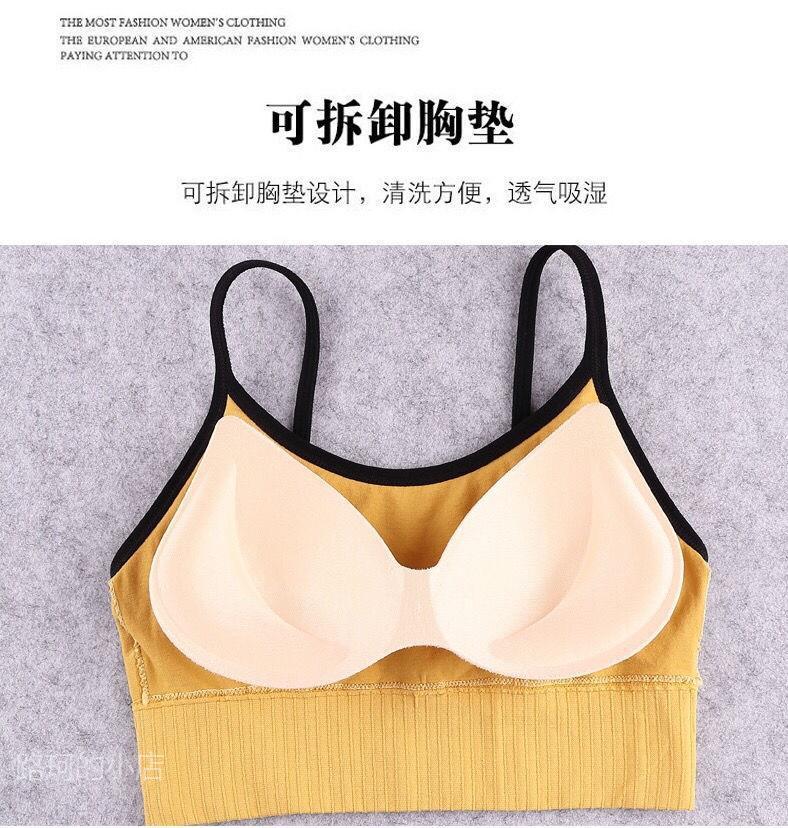 New Sports Bra For Women Gym Sexy Crop Top Bra Women Cotton Underwear Soft Comfort Tube Tops Female Brassiere Tops For Girls