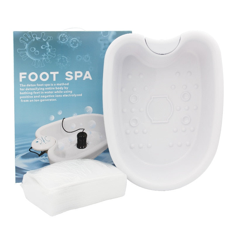 Foot Spa Bath Massager Machine Mini Foot Bath Detox Foot Spa Machine Electric Massager Cleanse Foot Massage Foot Health Products