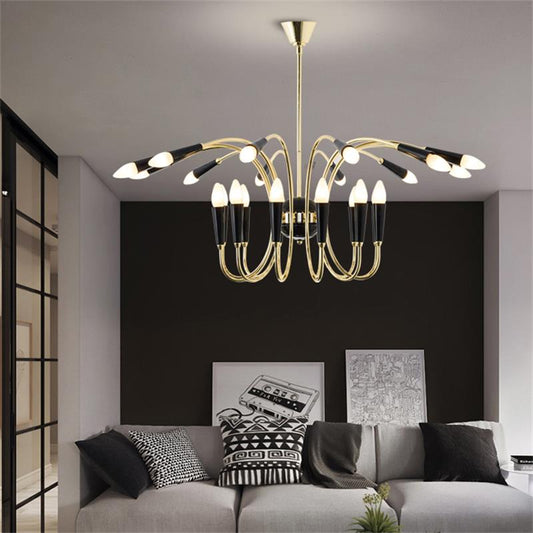 Modern E14 Bulbs Chandelier Lighting For Coffee Bar Restaurant Dining Room Living Room Foyer Villa Bedroom Indoor Home Lights