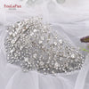 YouLaPan HP240 Golden Bride Hair Accessories Crystal Wedding Hair Jewelry Fascinator for Wedding Rhinestone Wedding Tiara
