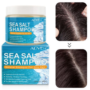 Natural Sea Salt Shampoo Hair Treatment Shampoo for Scalp Psoriasis Itching